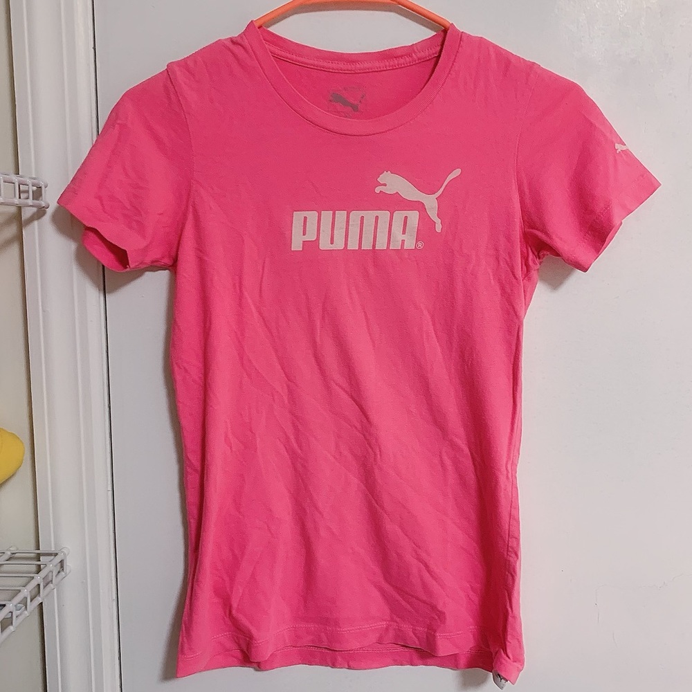 Pink Puma Short-Sleeved T-Shirt